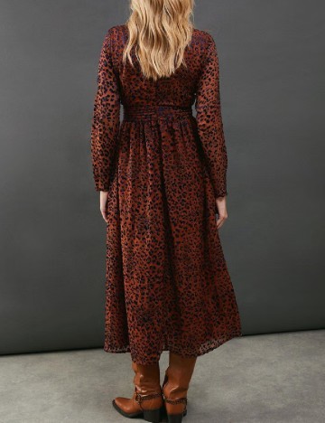 Rochie medie WAREHOUSE, animal print