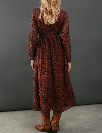 Rochie medie WAREHOUSE, animal print