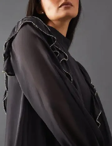Rochie scurta WAREHOUSE, gri inchis