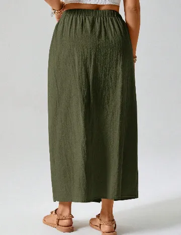 Fusta SHEIN CURVE, verde
