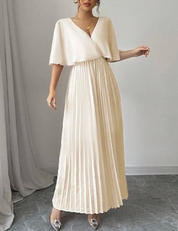 Rochie lunga SHEIN, crem