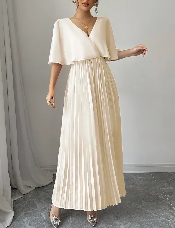 Rochie lunga SHEIN, crem