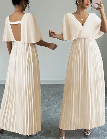 Rochie lunga SHEIN, crem