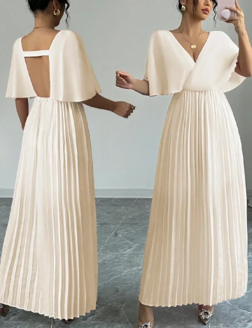 Rochie lunga SHEIN, crem