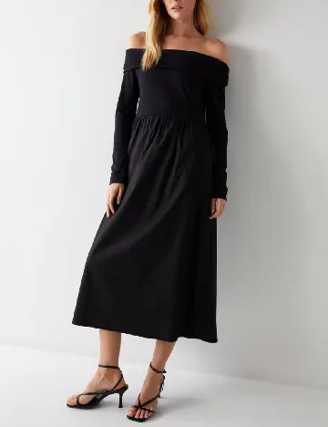Rochie medie WAREHOUSE, negru