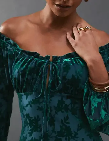 Rochie lunga WAREHOUSE, verde