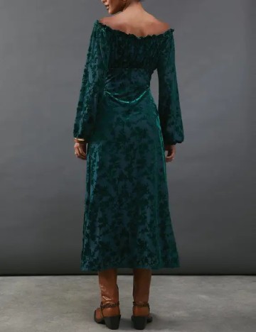 Rochie lunga WAREHOUSE, verde