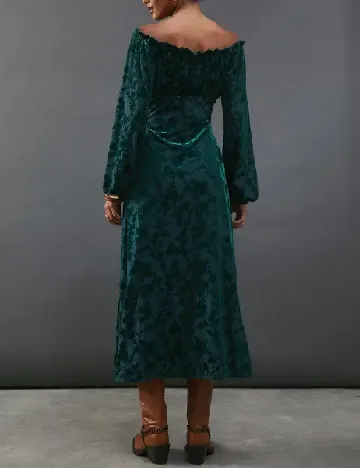 Rochie lunga WAREHOUSE, verde