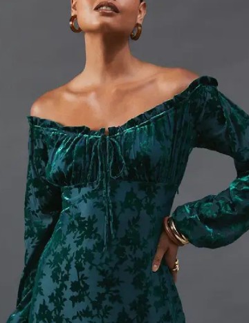 Rochie lunga WAREHOUSE, verde