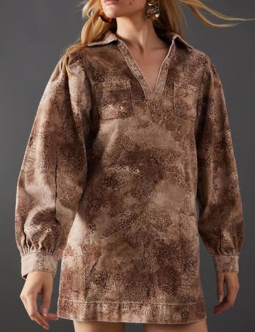 Rochie scurta WAREHOUSE, maro