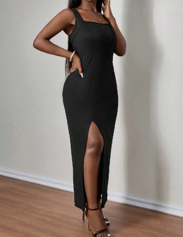 Rochie lunga SHEIN CURVE, negru