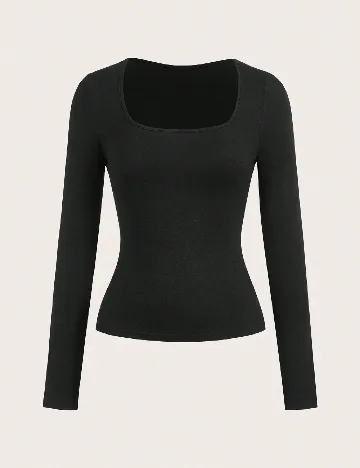 Set bluze 2 bucati SHEIN, negru/gri