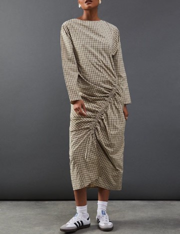 Rochie medie WAREHOUSE, crem
