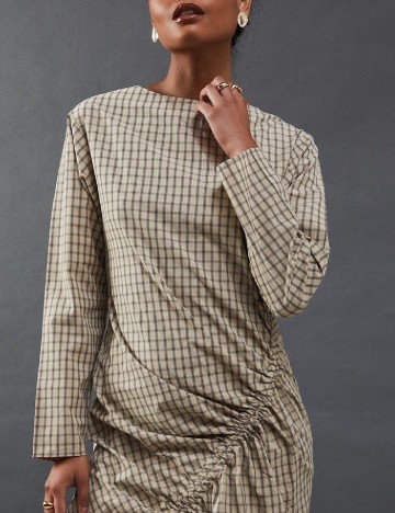 Rochie medie WAREHOUSE, crem