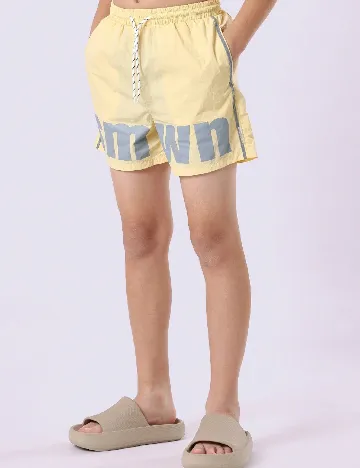 Short de baie Shein Kids, galben