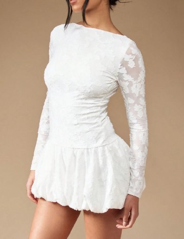 Rochie scurta Missguided, alb
