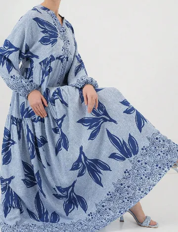 Rochie lunga SHEIN, albastru