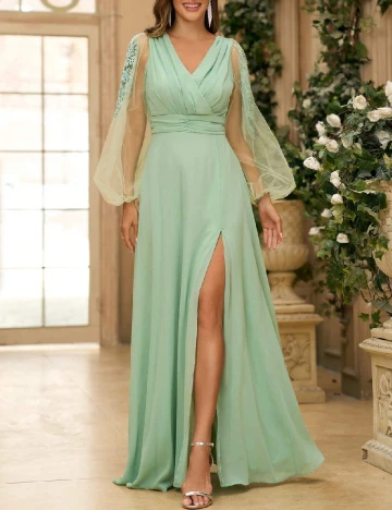 Rochie lunga SHEIN, verde