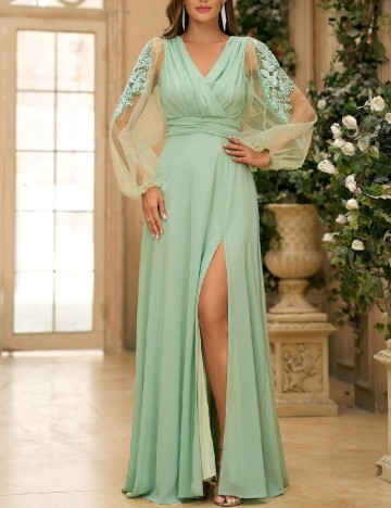 Rochie lunga SHEIN, verde