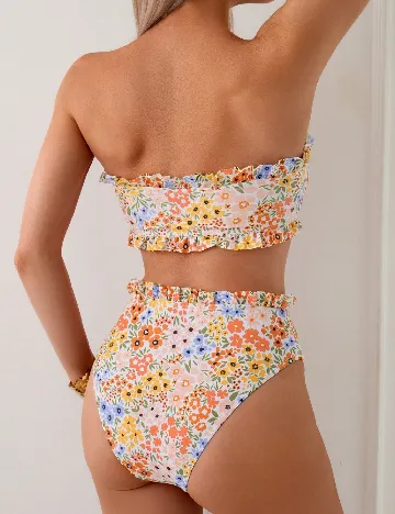 Costum de baie SHEIN, floral print