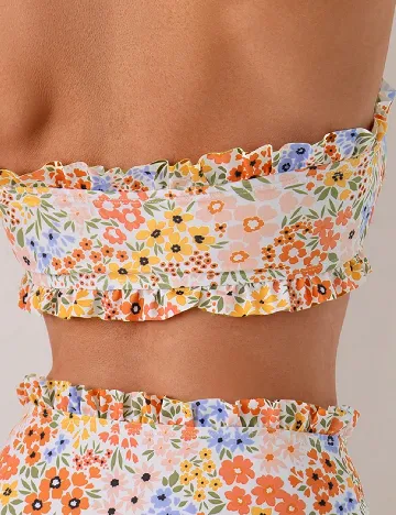 Costum de baie SHEIN, floral print