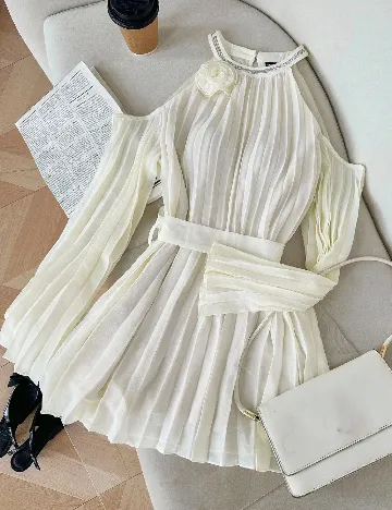 Rochie scurta SHEIN, alb