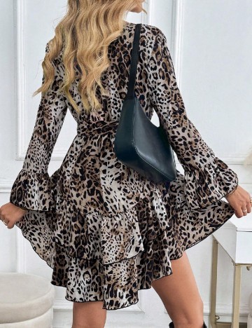 Rochie scurta SHEIN, animal print