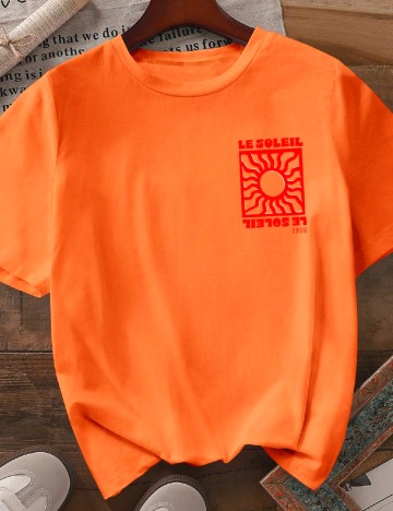 Tricou SHEIN, portocaliu