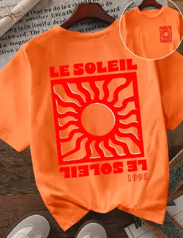 Tricou SHEIN, portocaliu