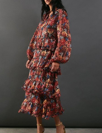 Rochie lunga WAREHOUSE, mix culori