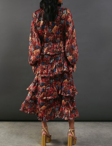 Rochie lunga WAREHOUSE, mix culori