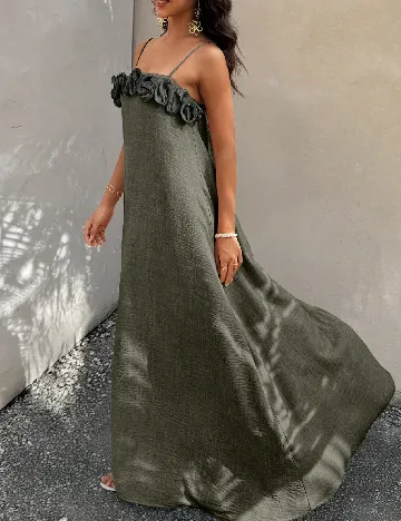 Rochie lunga SHEIN, verde