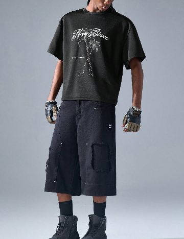 Pantaloni scurti SHEIN, negru