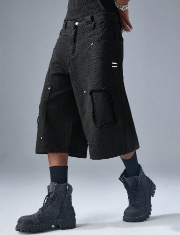 Pantaloni scurti SHEIN, negru