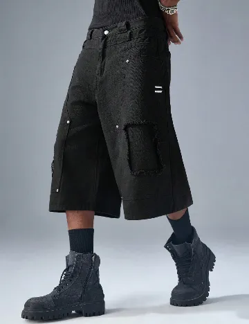 Pantaloni scurti SHEIN, negru
