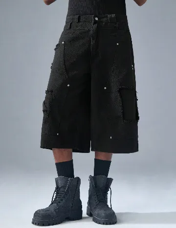 Pantaloni scurti SHEIN, negru