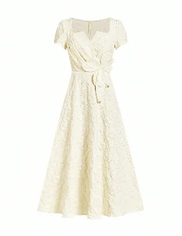 Rochie medie SHEIN, ecru