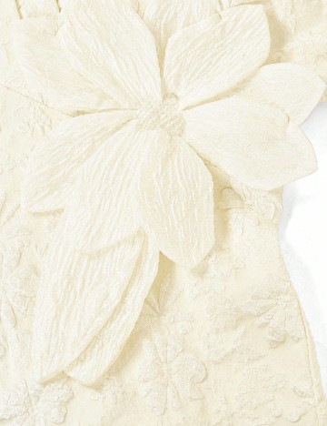 Rochie medie SHEIN, ecru