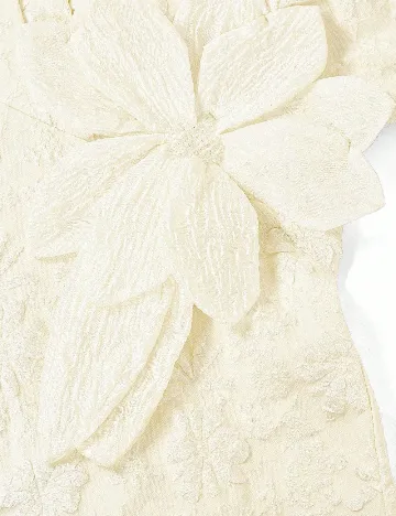 Rochie medie SHEIN, ecru