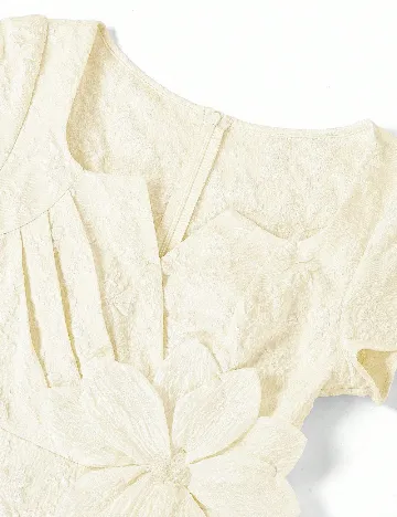 Rochie medie SHEIN, ecru