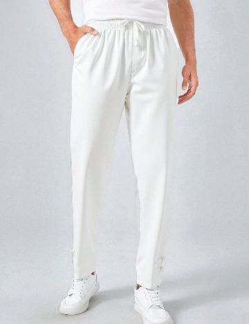 Pantaloni SHEIN, alb