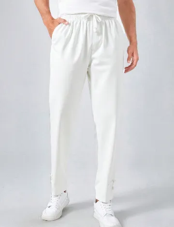 Pantaloni SHEIN, alb