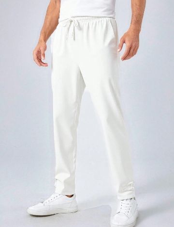 Pantaloni SHEIN, alb