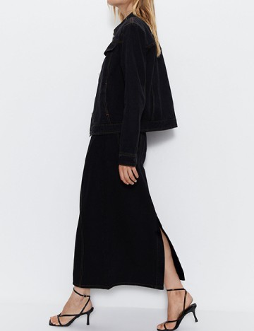 Fusta WAREHOUSE, negru