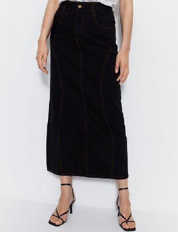 Fusta WAREHOUSE, negru