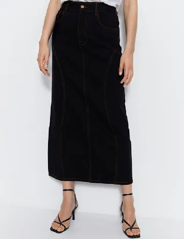 Fusta WAREHOUSE, negru
