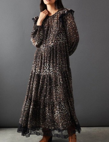 Rochie lunga WAREHOUSE, animal print
