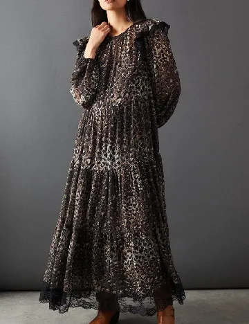 Rochie lunga WAREHOUSE, animal print