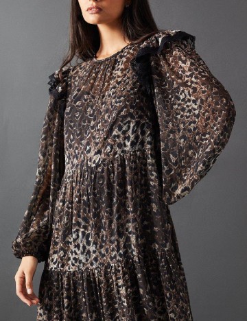 Rochie lunga WAREHOUSE, animal print