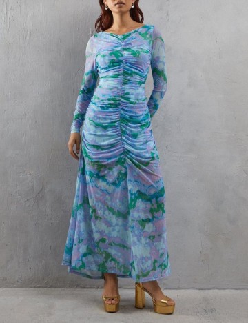 Rochie lunga WAREHOUSE, mix culori